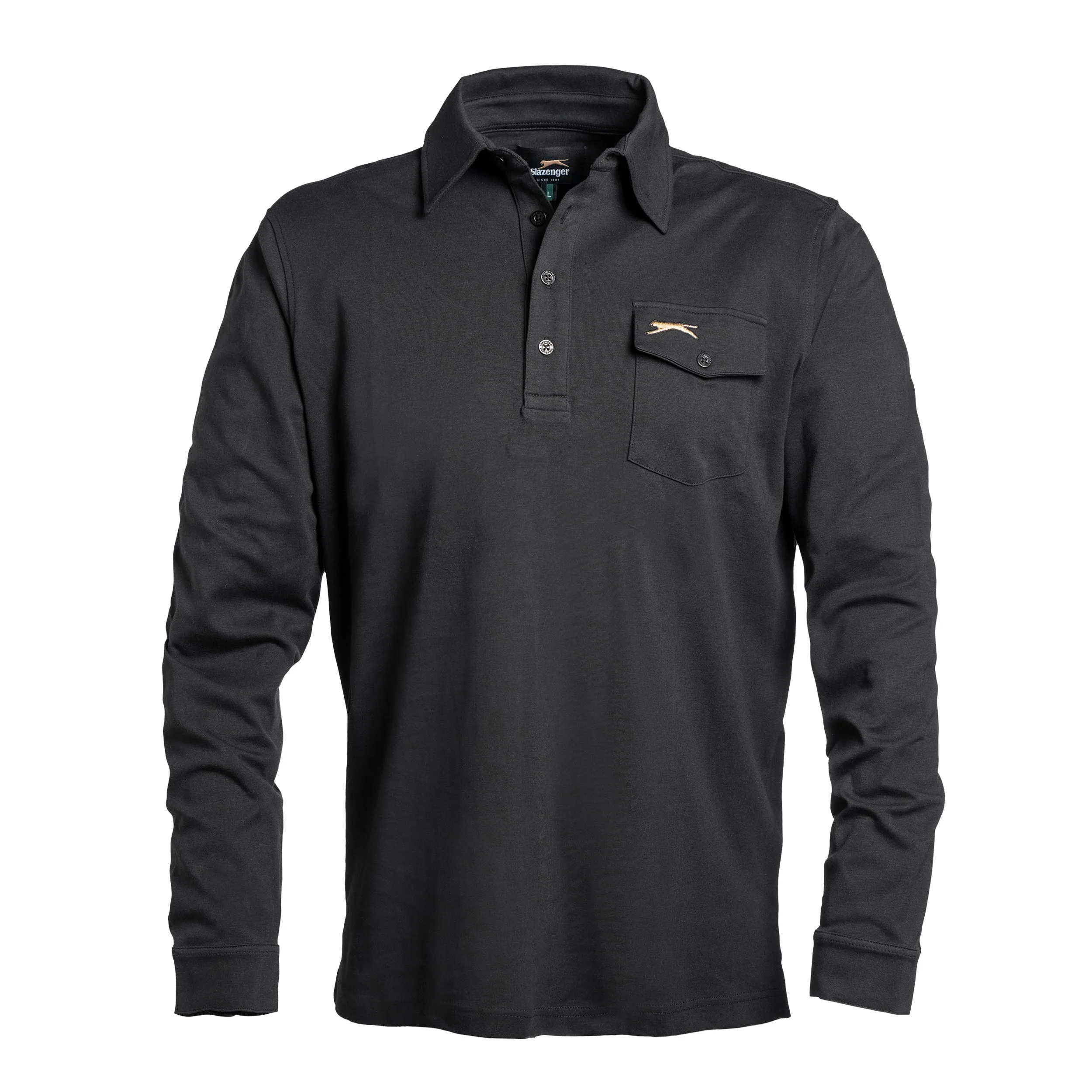 HUTTON LONG SLEEVE - PANTHER BLACK