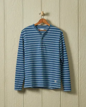 Indigo Henley in Striped Jersey
