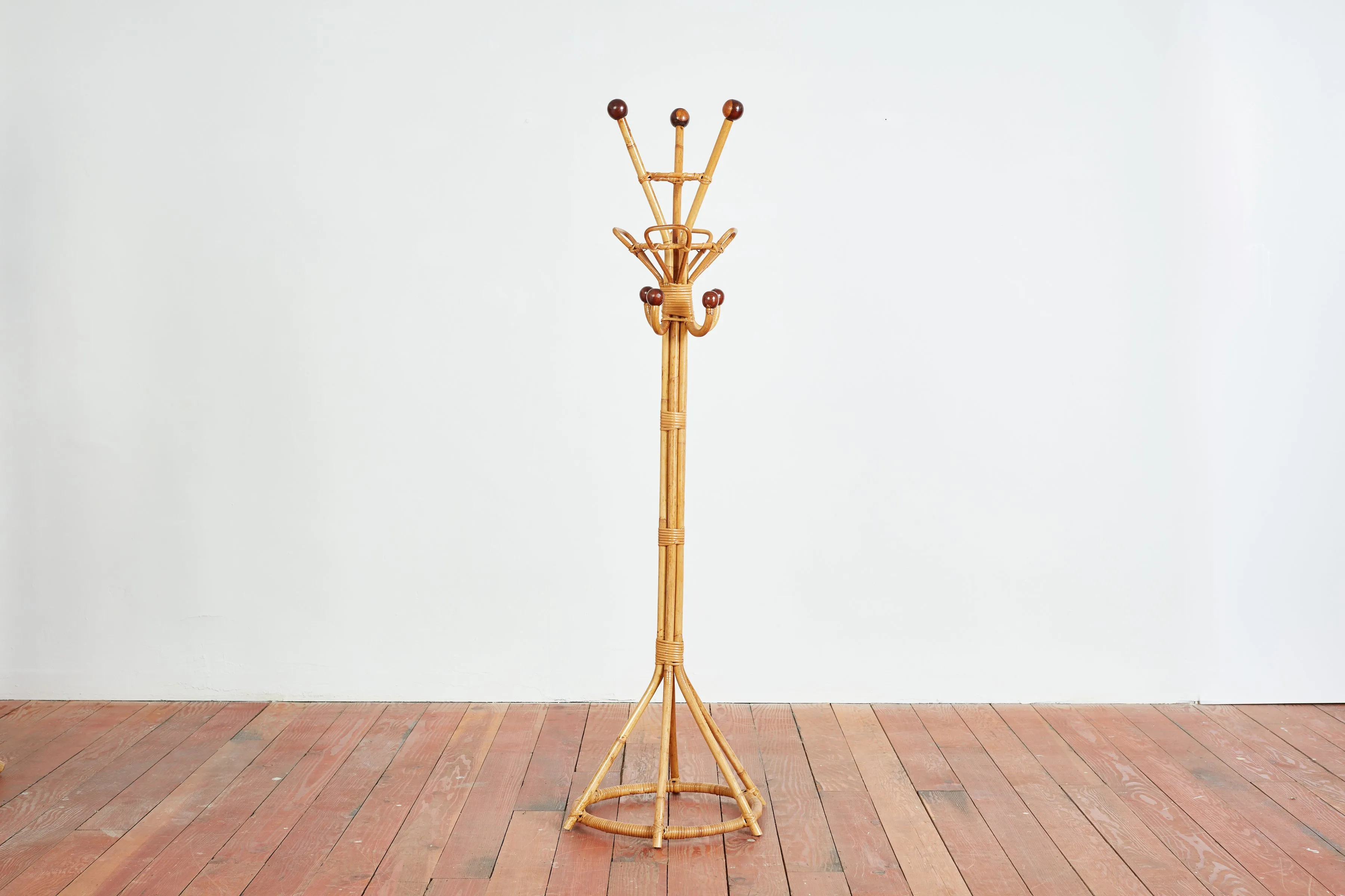Italian Bamboo Coat Stand