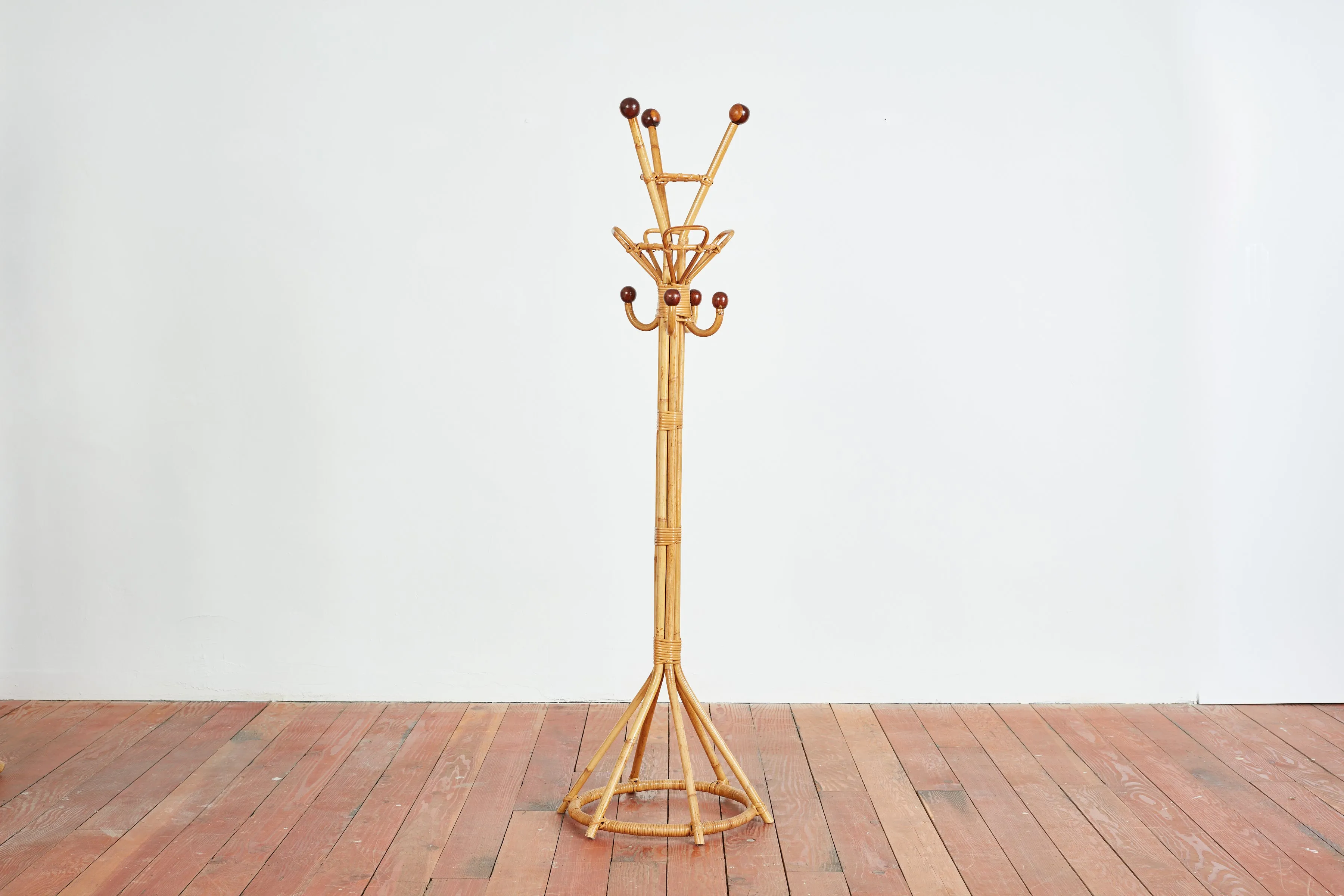 Italian Bamboo Coat Stand