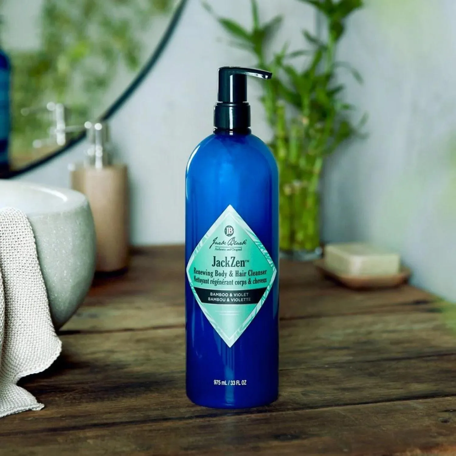 Jack Black JackZen Renewing Body & Hair Cleanser (Size Options)