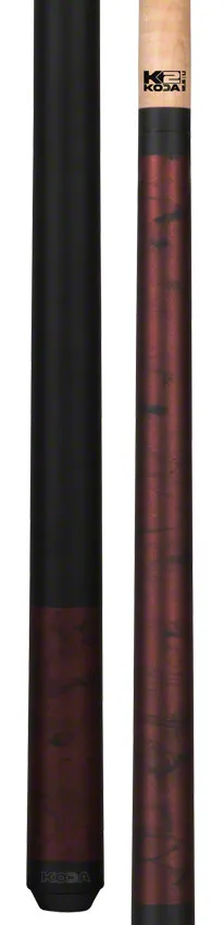 K2 KL103 Burgundy Smoke Matte Graphic Pool Cue with K2 LD 12.5mm Shaft - KL103