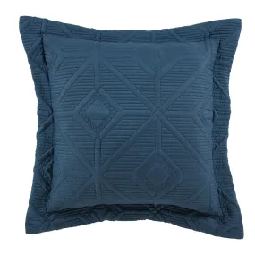 Kazimir Navy Square Cushion by Bianca