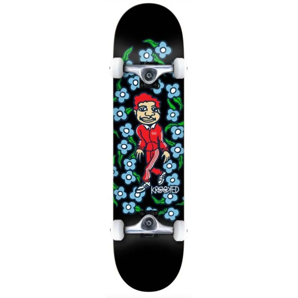 Krooked OG Sweatpants Large Factory Complete Skateboard Black Multi 8"