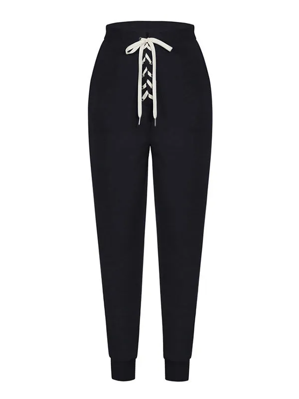 Lace Up Sweat Pants