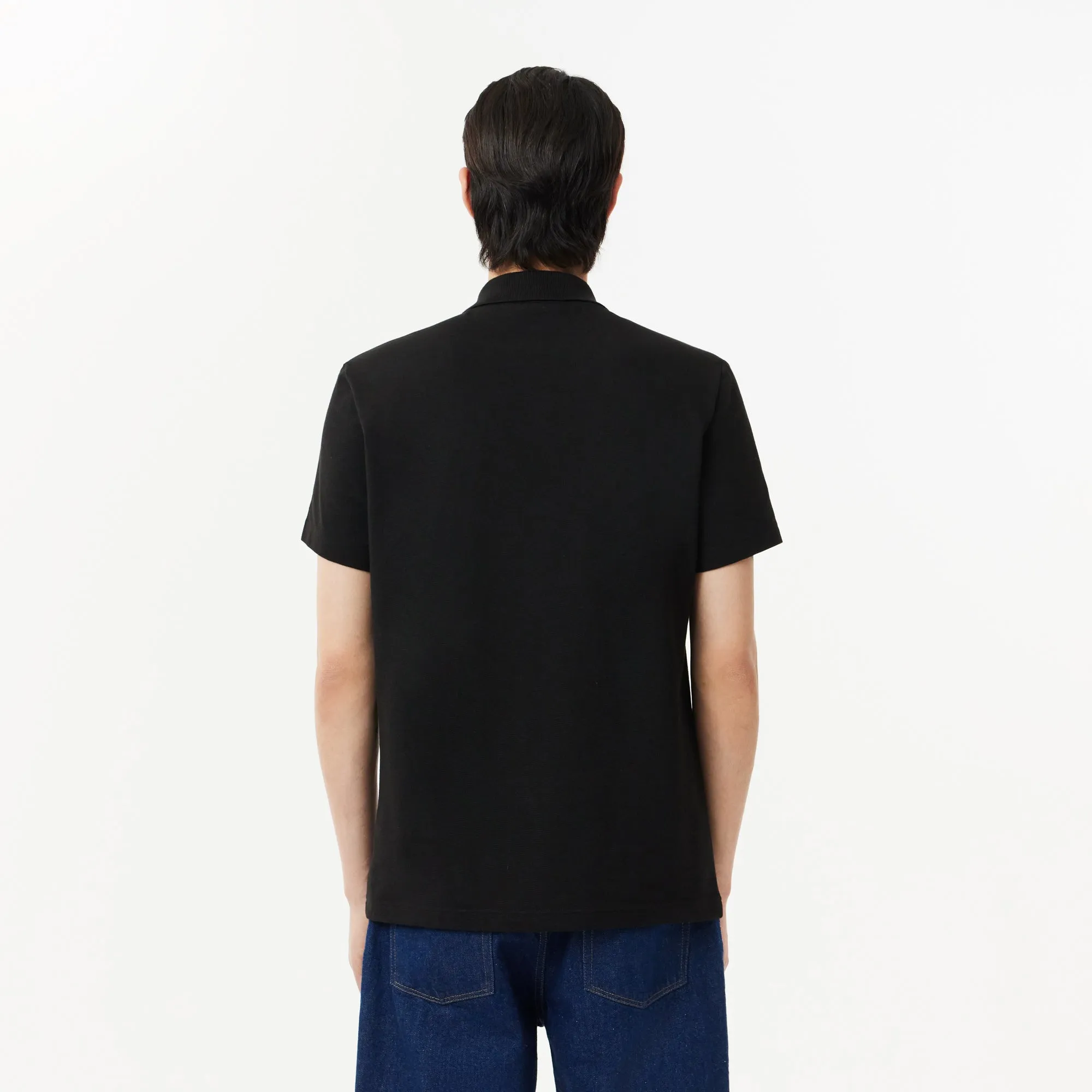 Lacoste Regular Fit Cotton Polo Shirt Black