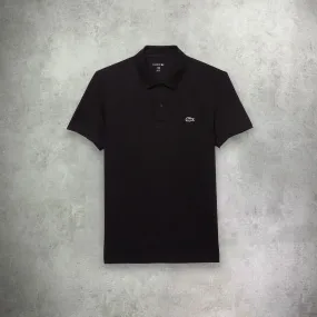 Lacoste Regular Fit Cotton Polo Shirt Black