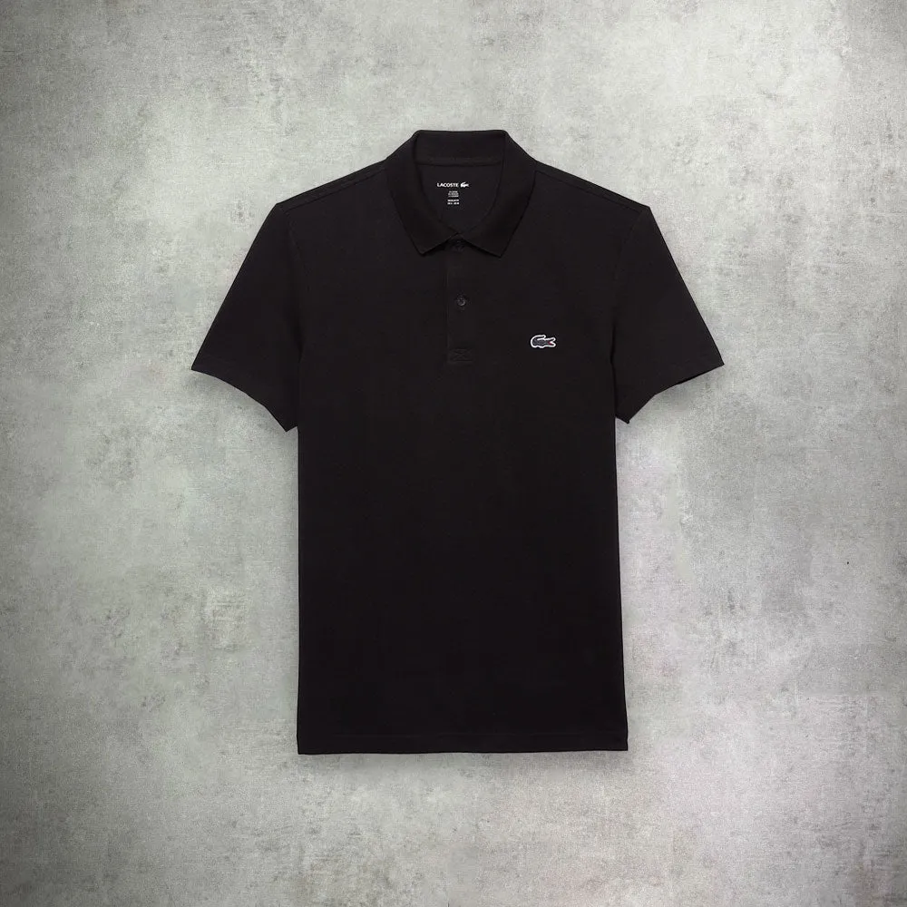 Lacoste Regular Fit Cotton Polo Shirt Black