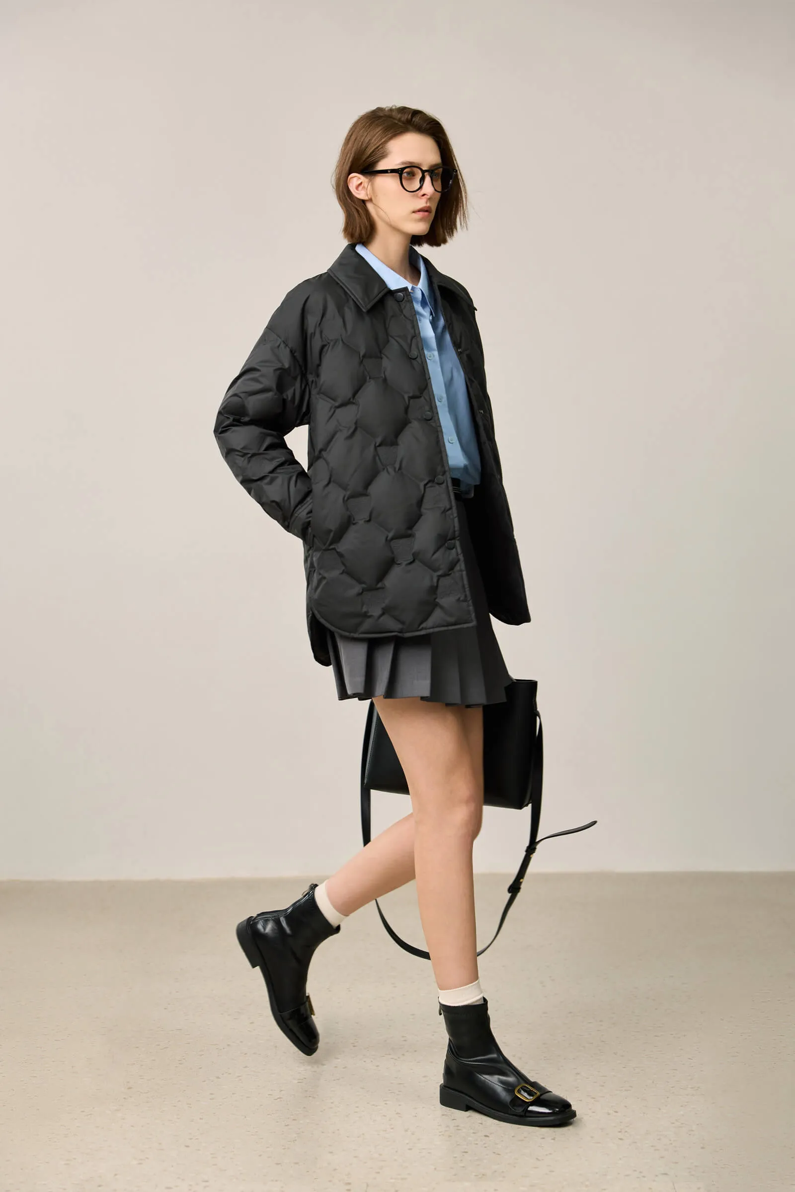 LILY Classic Quilted Duck Down Jacket
