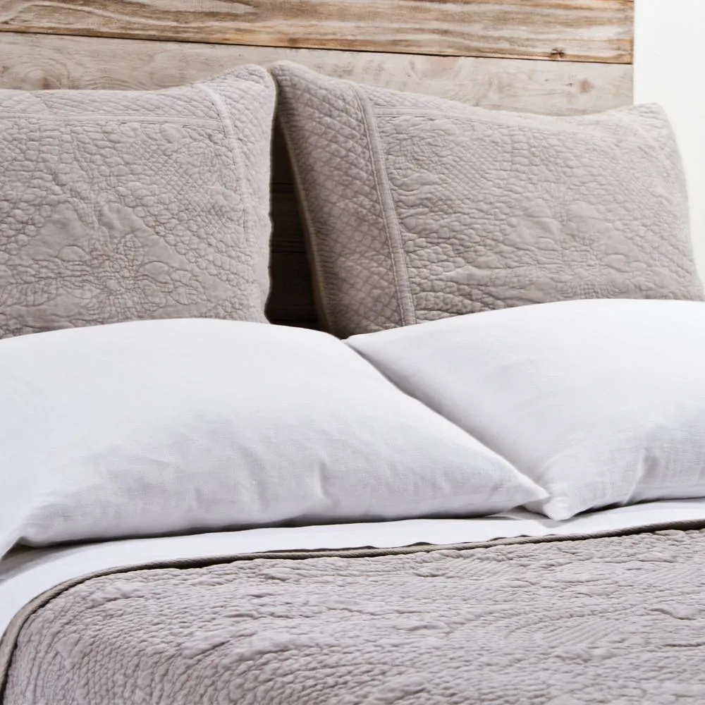 Marseille Taupe Coverlet Collection by Pom Pom at Home