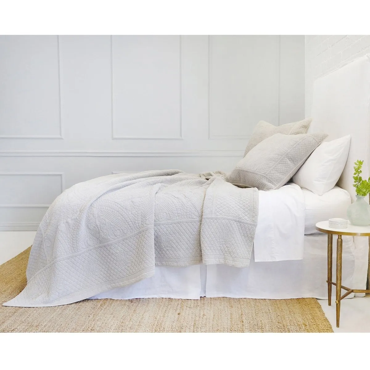 Marseille Taupe Coverlet Collection by Pom Pom at Home