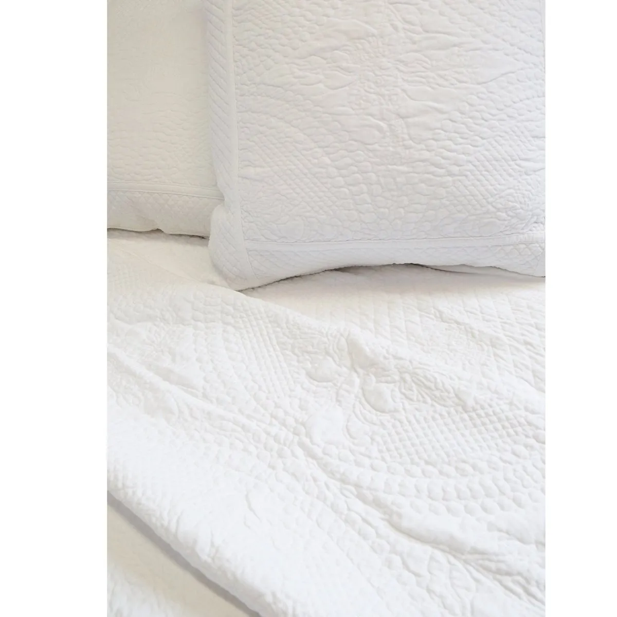 Marseille White Coverlet Collection by Pom Pom at Home