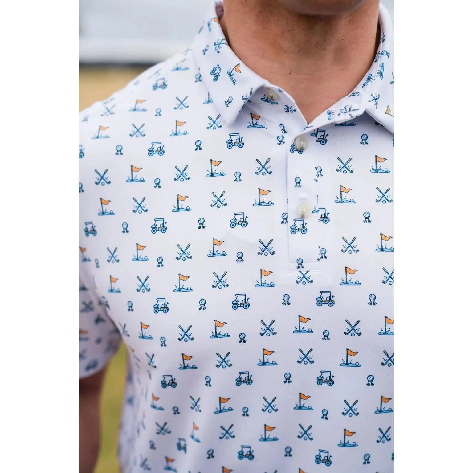Men's Burlebo Performance Polo 0008PP-HIO-W