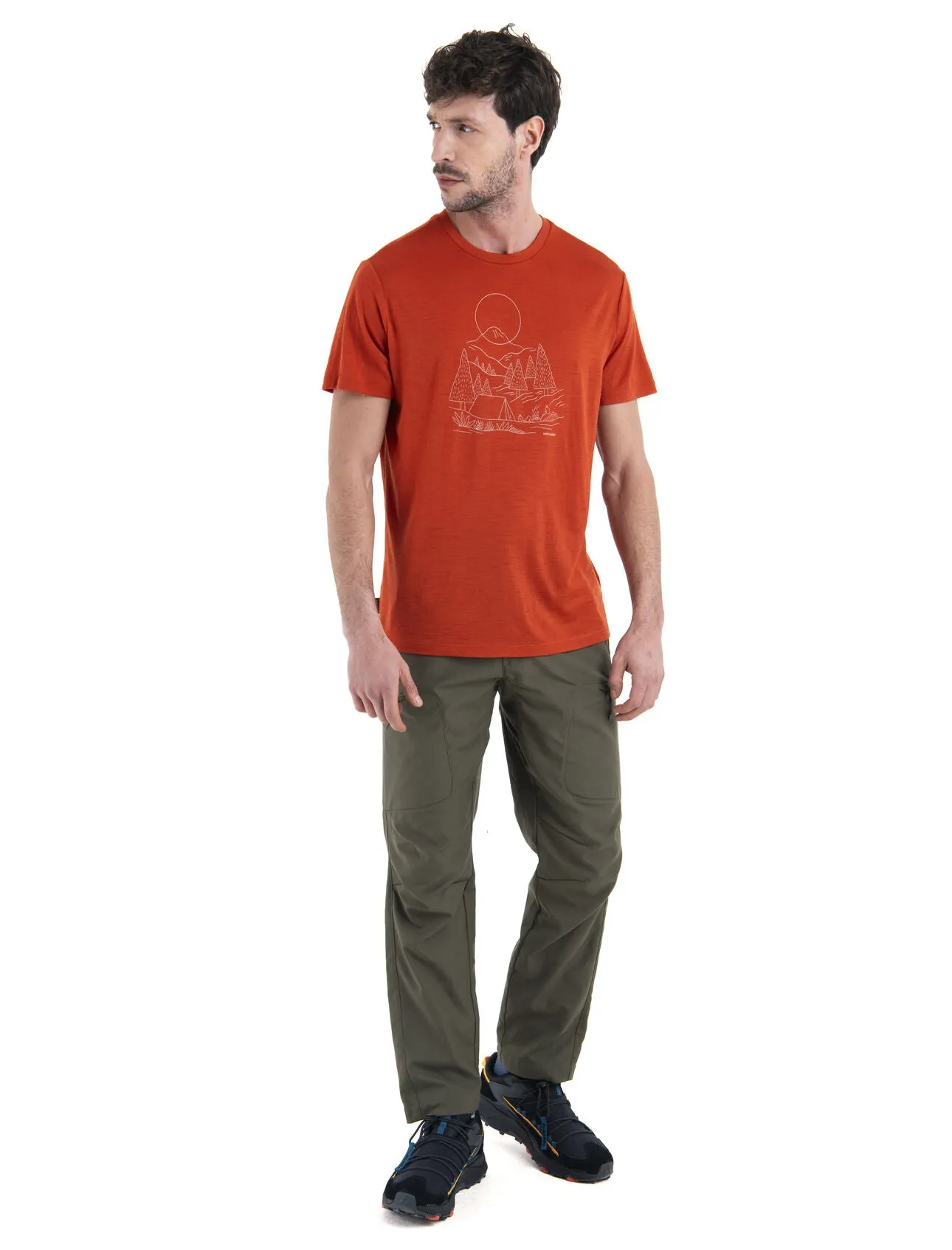 Mens Merino 150 Tech Lite III T-Shirt Sunset Camp