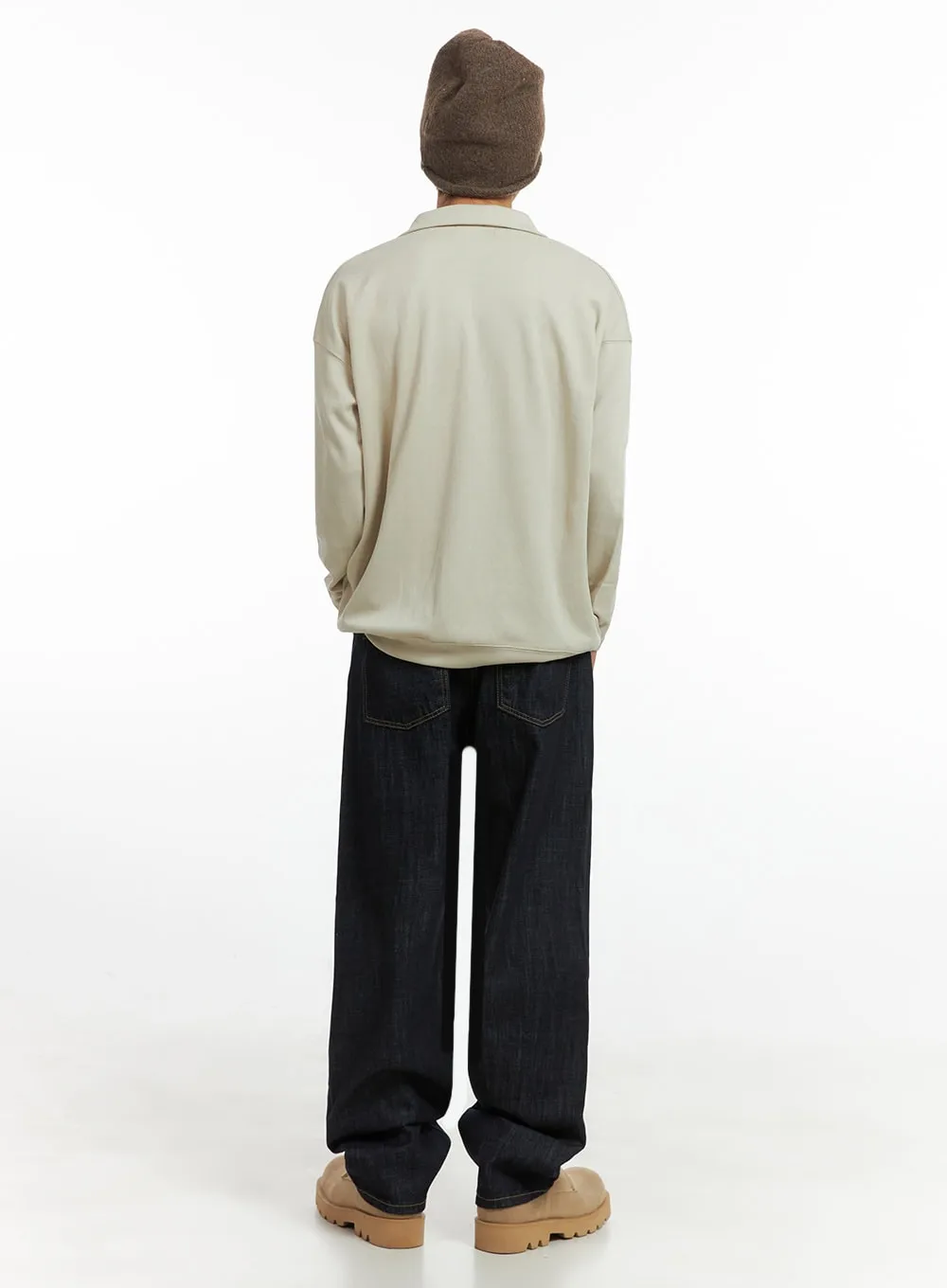 Men's Refined Wide Fit Denim Jeans IO417
