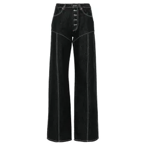 Moon Laser Denim Flare Jeans