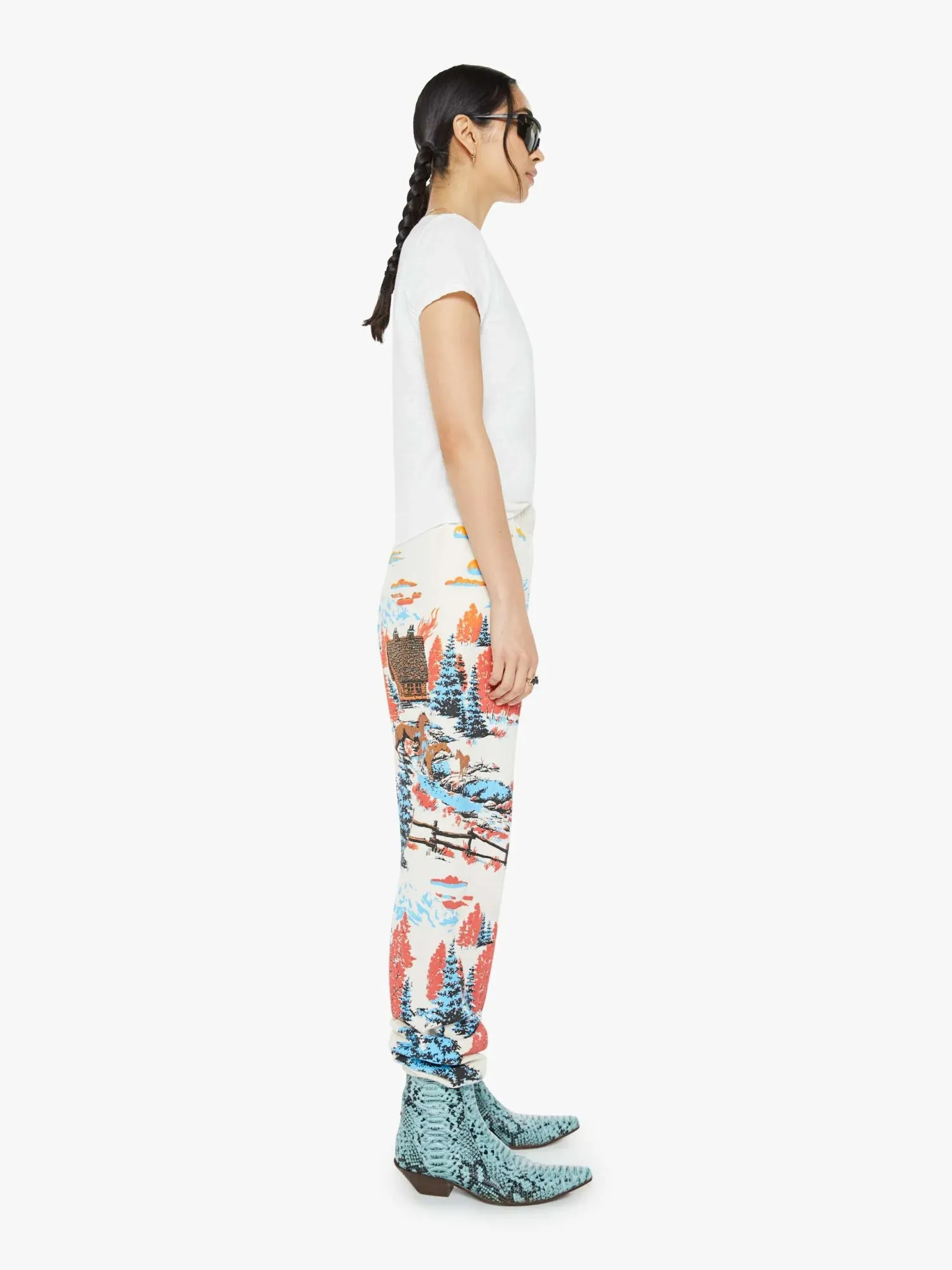 Mother - Seamless Flood Lounger Cabin Fever Sweatpants