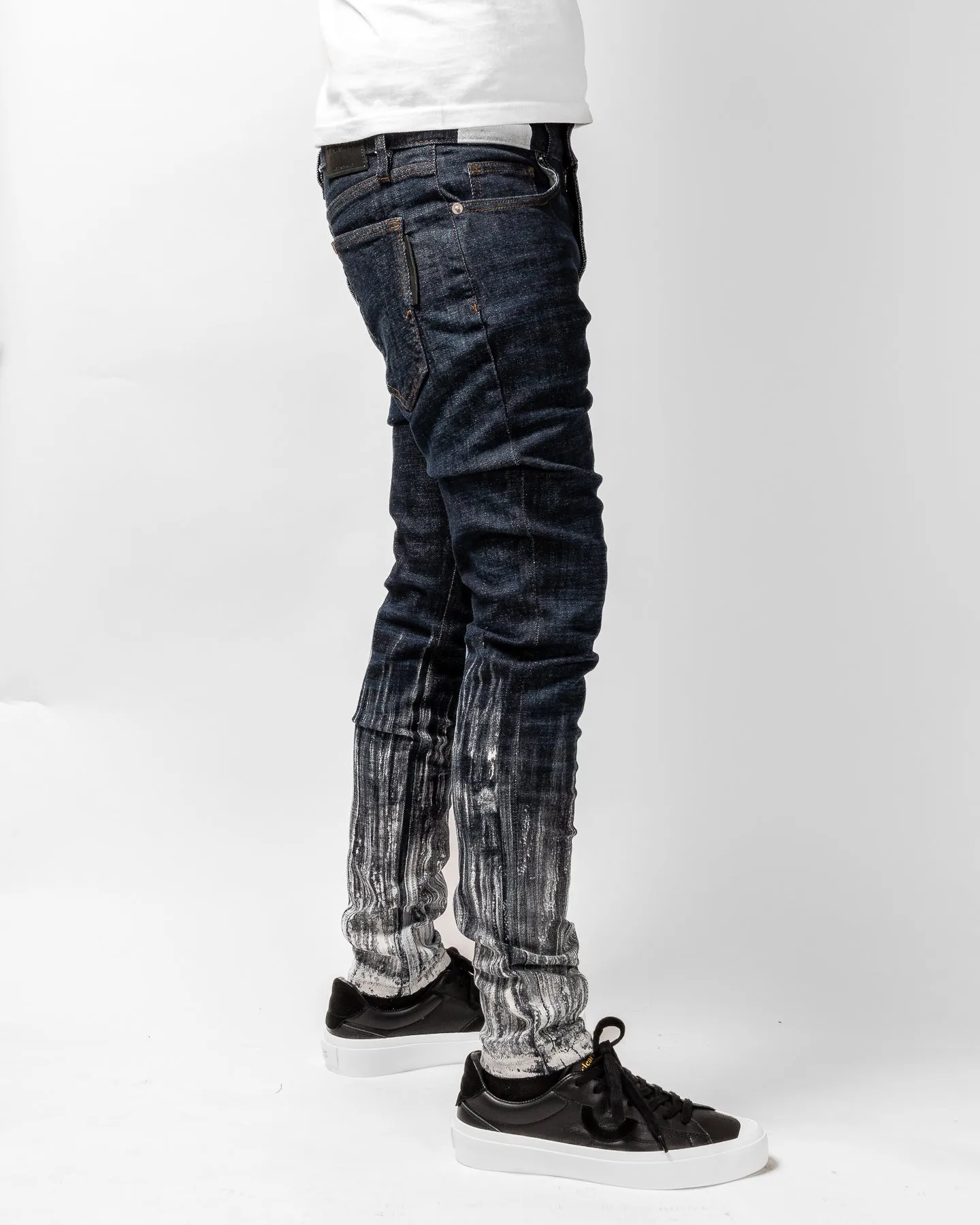 Mursaki Denim Strié Gradient Jean 340-108DB (Rinse Indigo/White)