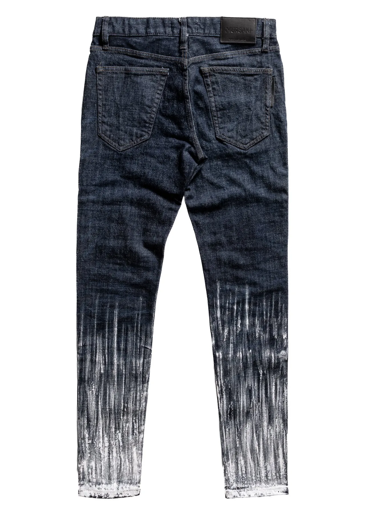 Mursaki Denim Strié Gradient Jean 340-108DB (Rinse Indigo/White)