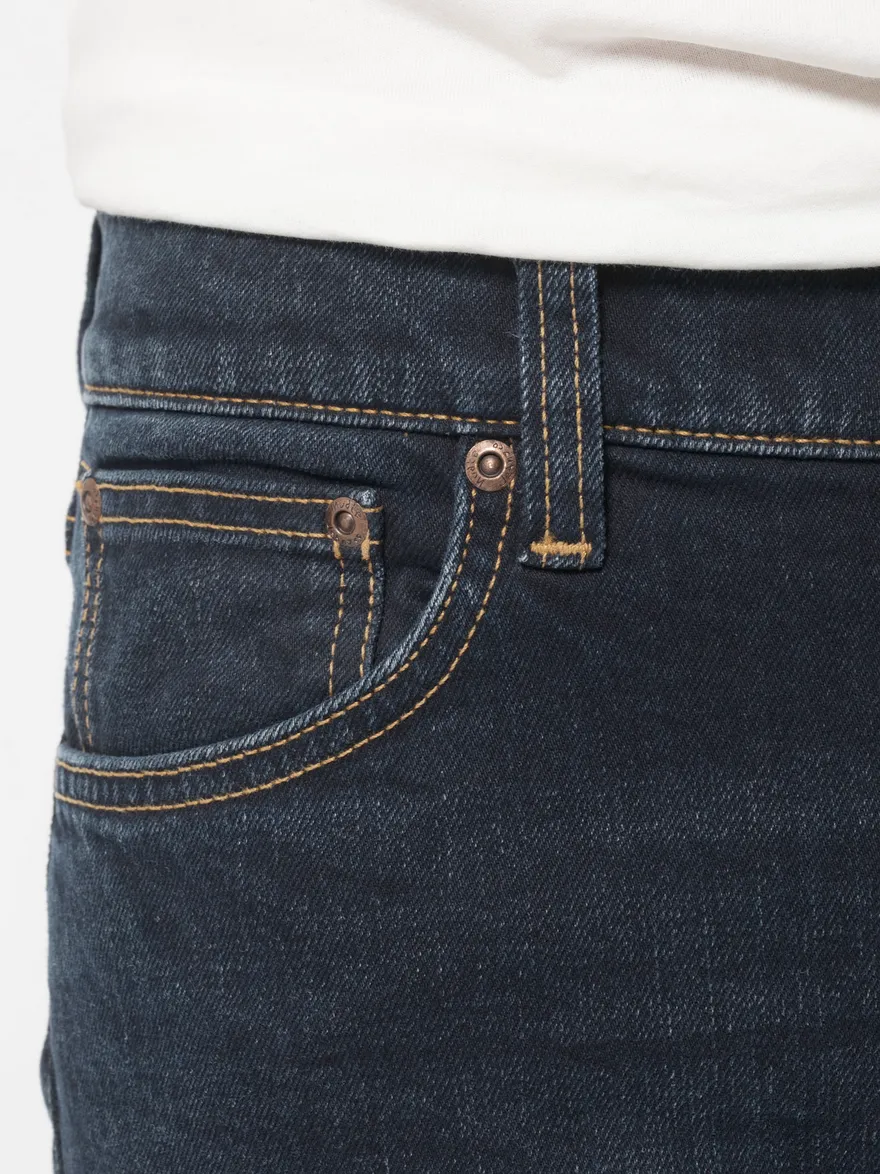 Nudie Jeans Lean Dean - Slim Tapered Fit Organic Jeans - New Ink Blue