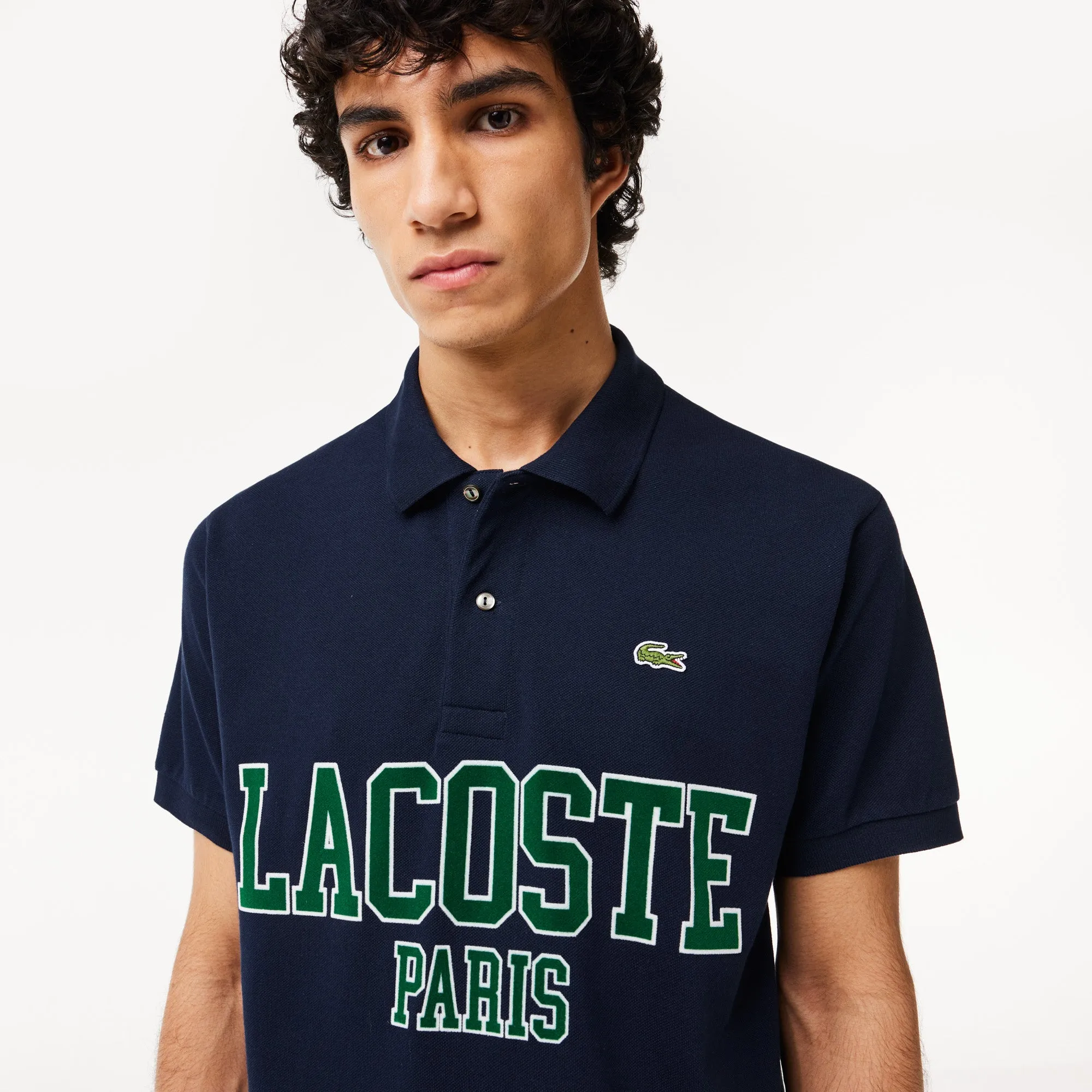 Original L.12.12 Lacoste Flocked Pique Polo Shirt