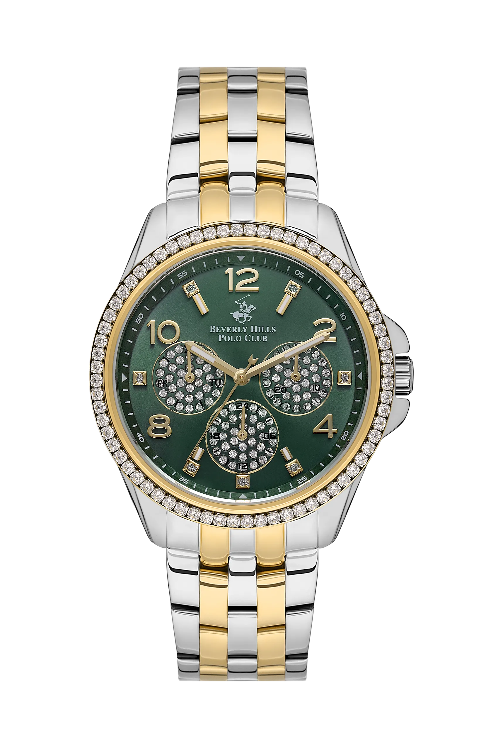 Polo - BP3572C.270 Ladies Multifunction Green Dial Ceramic Sapphire Coated Glass