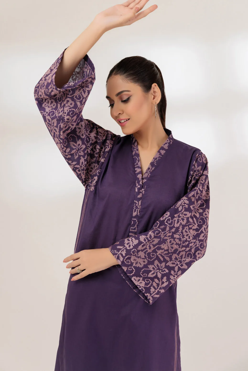 PURPLE-CAMBRIC-2 PIECE (BSAS232P21)