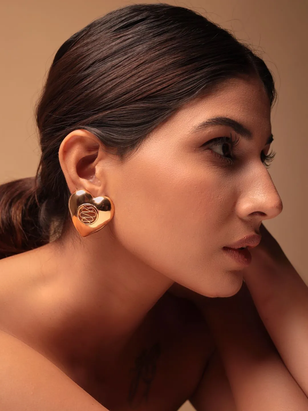 "Opulent-Heart" Earrings