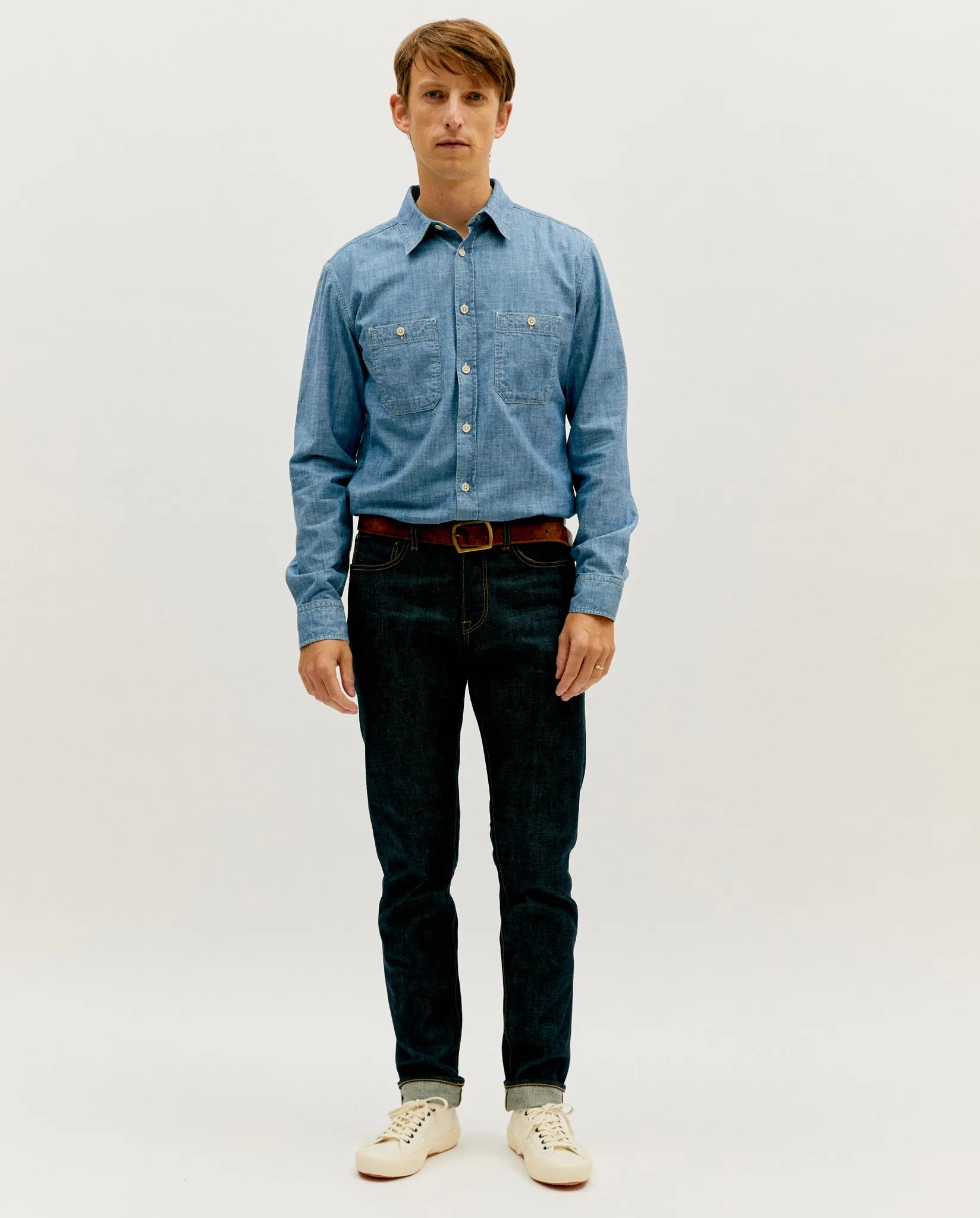 RAW INDIGO RELAXED TAPERED 005 SELVEDGE JEAN