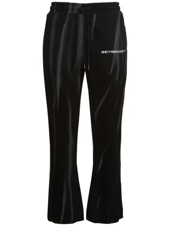 Retrovert   Washed flared sweatpants 