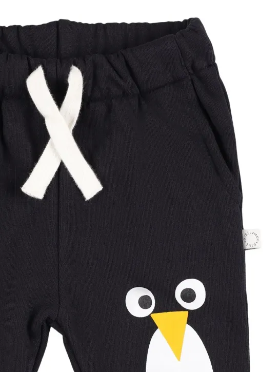 Stella McCartney Kids   Rubberized cotton sweatpants 
