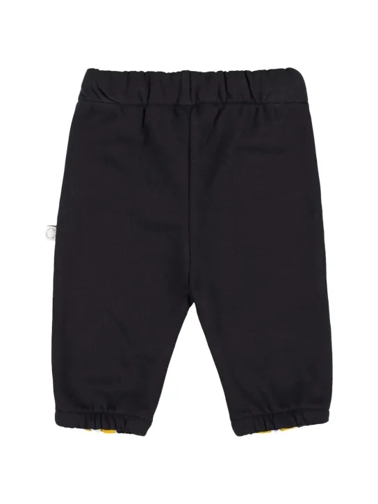 Stella McCartney Kids   Rubberized cotton sweatpants 