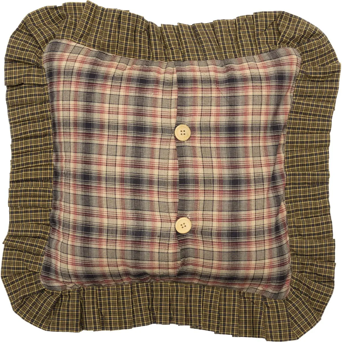 Tea Cabin Pillow Quilted 16x16