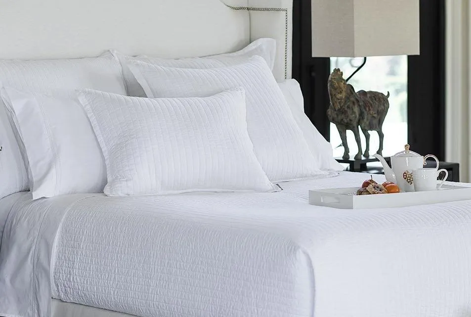 Tessa White Coverlet & Pillows by Lili Alessandra