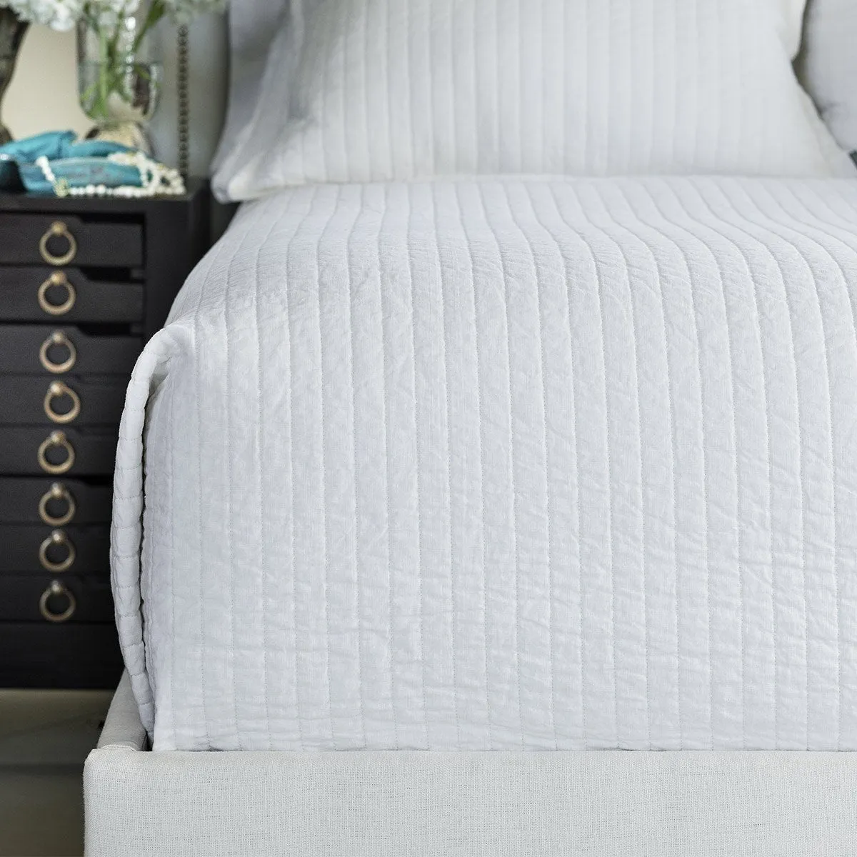 Tessa White Coverlet & Pillows by Lili Alessandra