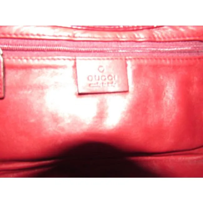Tom Ford era Gucci Jackie Burgundy Eel Skin Leather Purse