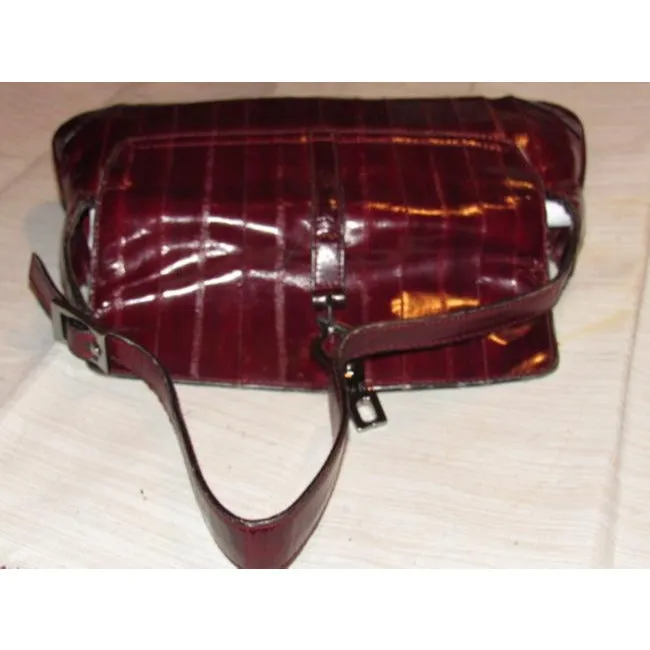 Tom Ford era Gucci Jackie Burgundy Eel Skin Leather Purse