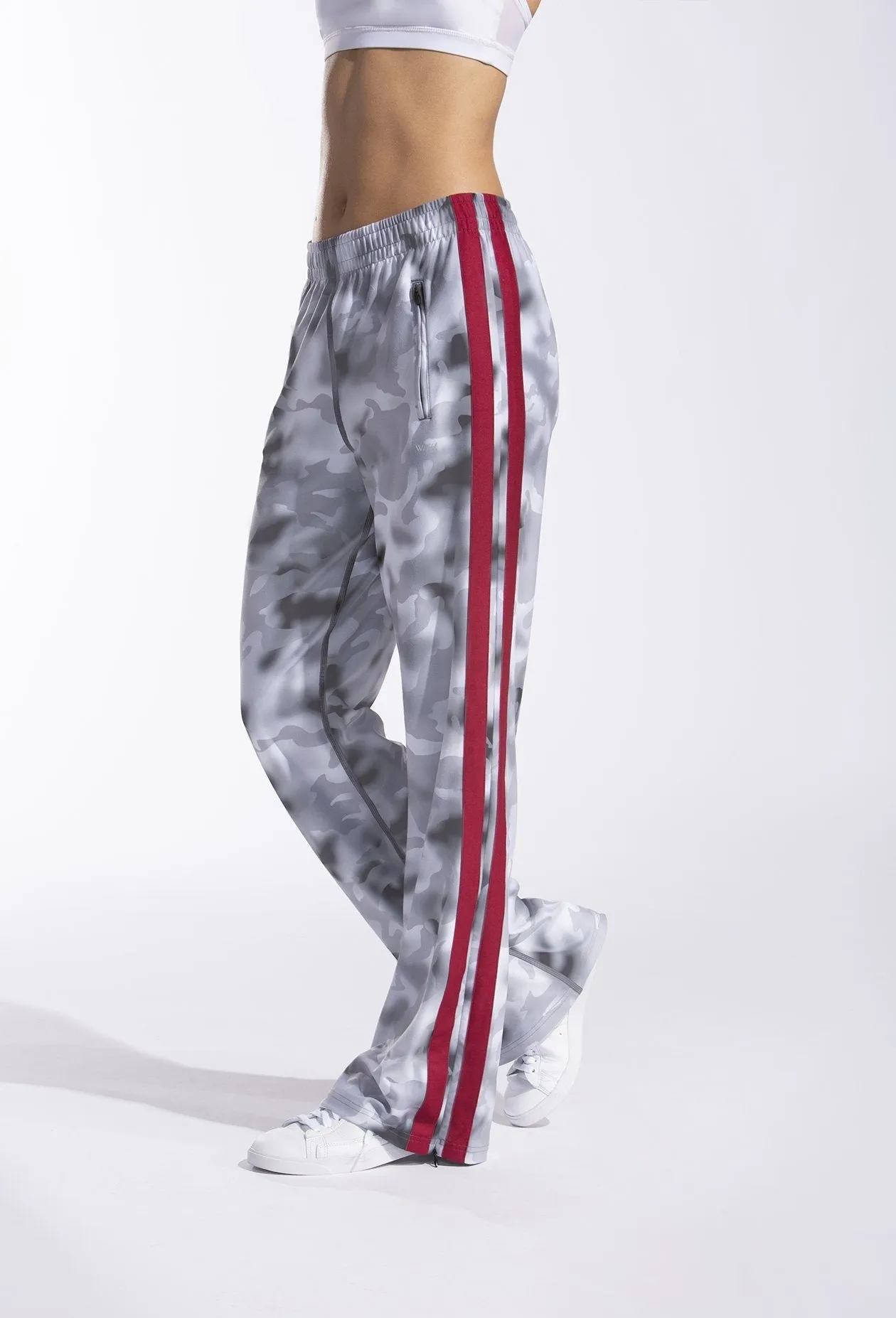 Wide Leg Track Pant Smoke Blur Camo