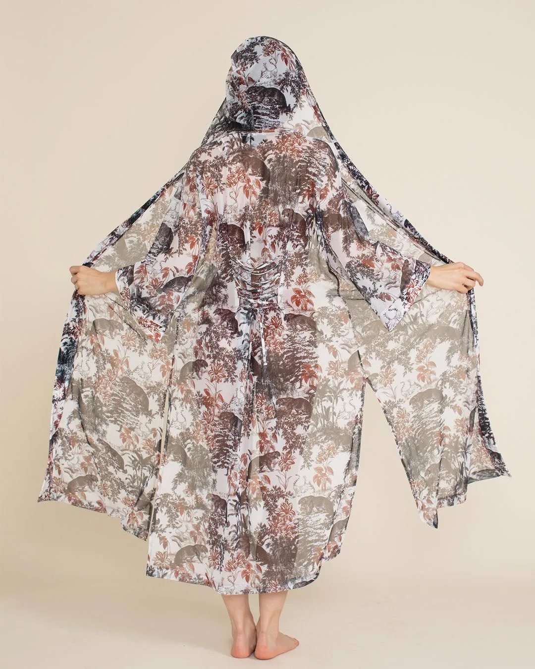 Women's Festival Kimono Mesh | Toile Leopard