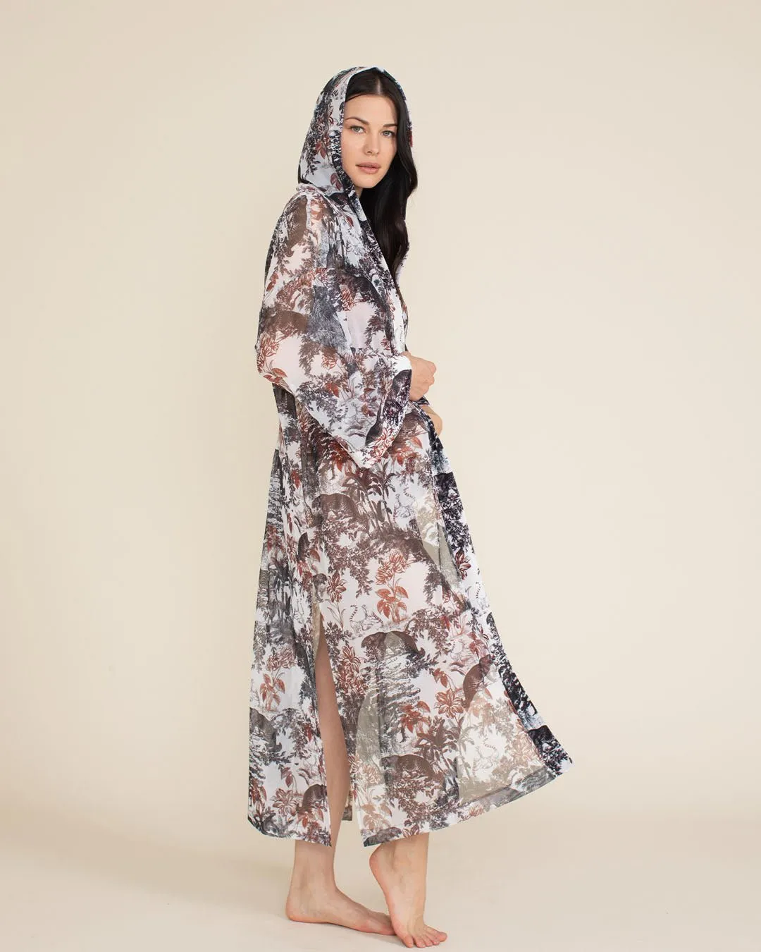 Women's Festival Kimono Mesh | Toile Leopard